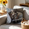 thumbnail image 6 of Throw Pillow Cover 18x18 Inch Cute Embroidery Pattern Short Lint Soft Breathable Decorative Pillowcase for Sofa Living Room Home by MPOISVA, 6 of 7