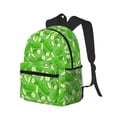 thumbnail image 2 of Lsque Green Cucumber Classic Casual Backpack - Large Capacity Water-Resistant Backpack for School, Work, Travel, and Outdoor Activities, 2 of 8