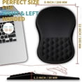 thumbnail image 5 of Ergonomic Mouse Pad Wrist Support with Massage Design, Wrist Rest Pain Relief Mousepad Wrist Support with Memory Foam&Non-Slip PU Base, Mouse, 5 of 5