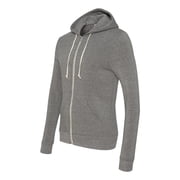 Alternative Mens Rocky Eco-Fleece Zip Hoodie, Eco Grey, Small