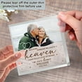 thumbnail image 3 of Personalized Acrylic Square Plaque Memorial Gift - Customized Photo Plaque for Loss of Dad, Mom - Table Decor Remembrance Keepsake, Sympathy Gift, 3 of 5