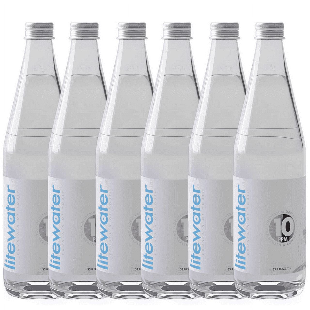 Litewater 10 ppm Deuterium Depleted Water (DDW) Bottled Water - Pack of 6 Bottle -Pure Water To Boost Energy and Improve health