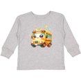 thumbnail image 3 of Inktastic Cute School Bus Boys or Girls Long Sleeve Toddler T-Shirt, 3 of 5