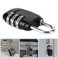 thumbnail image 1 of Combination Lock, Zinc Alloy 2.4 X 1.2 X 0.4in Coded Padlock Gym Locker Lock Professional Design for Travel Luggage Suitcase Locker Drawer, 1 of 7