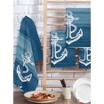 thumbnail image 2 of Nautical White Anchor Kitchen Dish Towels for Drying Dishes Set of 3, Blue Gradient Ocean Abstract Waffle Weave Microfiber Hand Tea Bathroom Towels Quick Dry & Absorbent Towel 15.7x23.6, 2 of 7