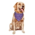 thumbnail image 4 of Dog Bandanas, Lavender Flowers Purple White Adjustable Dog Scarf Triangle Bib Handkerchief Accessories for Small Medium Large Dogs, Cats, Pets, 4 of 6