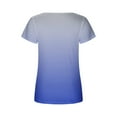 thumbnail image 4 of Jgppe Tunique pour Femmes Col Carré Doux Fluide Manches Courtes Blouses d'Été pour Femmes, 4 of 5