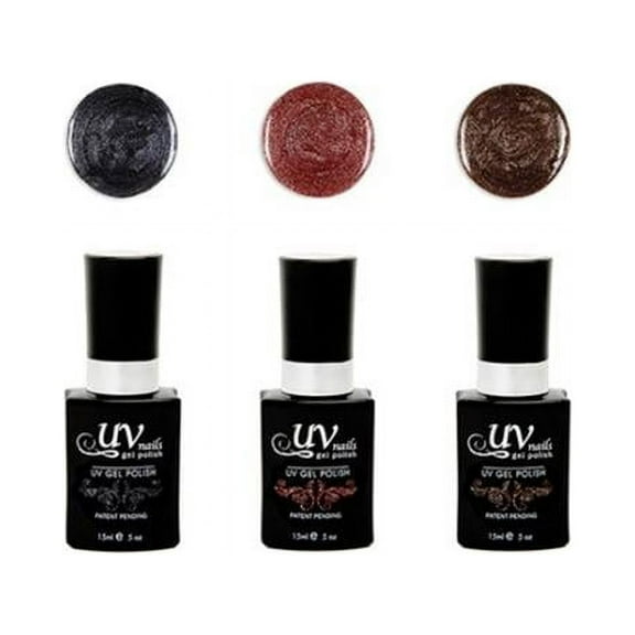 UV-Nails Matt LED Gel Polish - Set of 3