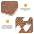 thumbnail image 7 of 10-Piece EVA Puzzle Floor Mat Set, Anti-Footprint Wood Grain Exercise Flooring Home Gym, Living Room, Play Area Brown, 7 of 7