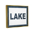 thumbnail image 4 of Stupell Industries Minimal Lake Phrase Typography Painting Gold Floater Framed Canvas Art Print Wall Art, 31 x 25, 4 of 10
