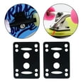 thumbnail image 3 of S SERENABLE Set of 2 Longboard Skateboard Riser Pads, PU, Size Shock Pads Angel Wedge Riser Pads, 55x78mm, Black, 3 of 8