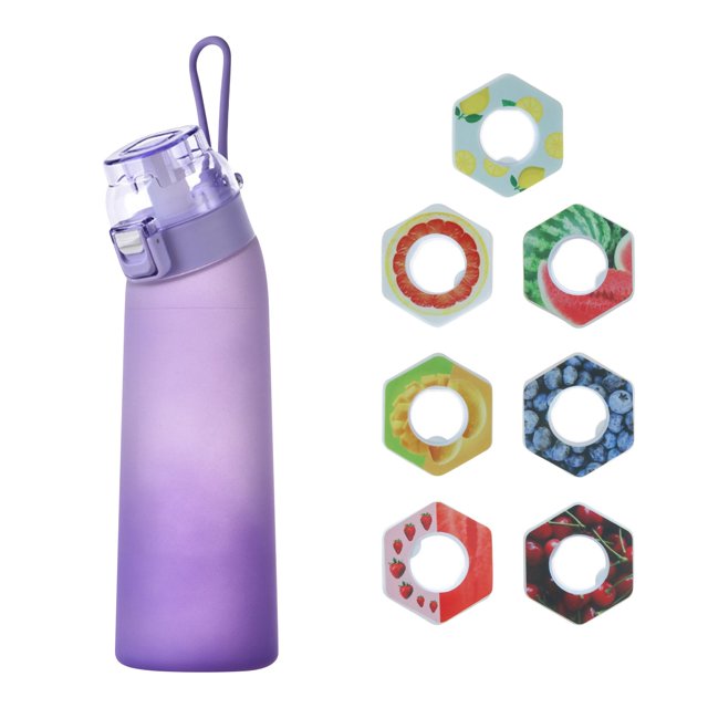 700ml Bottle, Update Water Bottle Up Set With 7 Capsules Drinking Straw, Outdoor Water Bottle