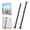 Black-2 Pack, variant on Upgraded Door Security Bar & Sliding Patio Heavy Duty Stoppers Adjustable Jammer For Home Apartment Travel (1 Pack Black)