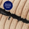 thumbnail image 5 of Washable Rectangle Dog Bed with Removable Cover, Calming Dog Beds for Small Dogs and Cats, Soft Pet Beds, Non-Slip Bottom, Beige, 25in, 5 of 7