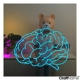 thumbnail image 2 of Craftnamesign Brain Neon Sign For Library Wall Decor, Brain Led Light Wall Sign, 2 of 5