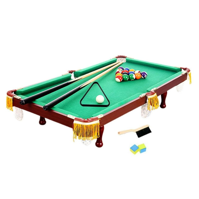 Maoww Mini Tabletop Pool Table Set Parent Child Games Playroom Desk Billiards Game