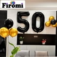 thumbnail image 3 of Globos numéricos Firomi 50 Black Giant Jumbo Mylar Foil x2, 3 of 6