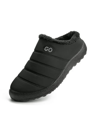 Womens fleece lined clearance slip on shoes