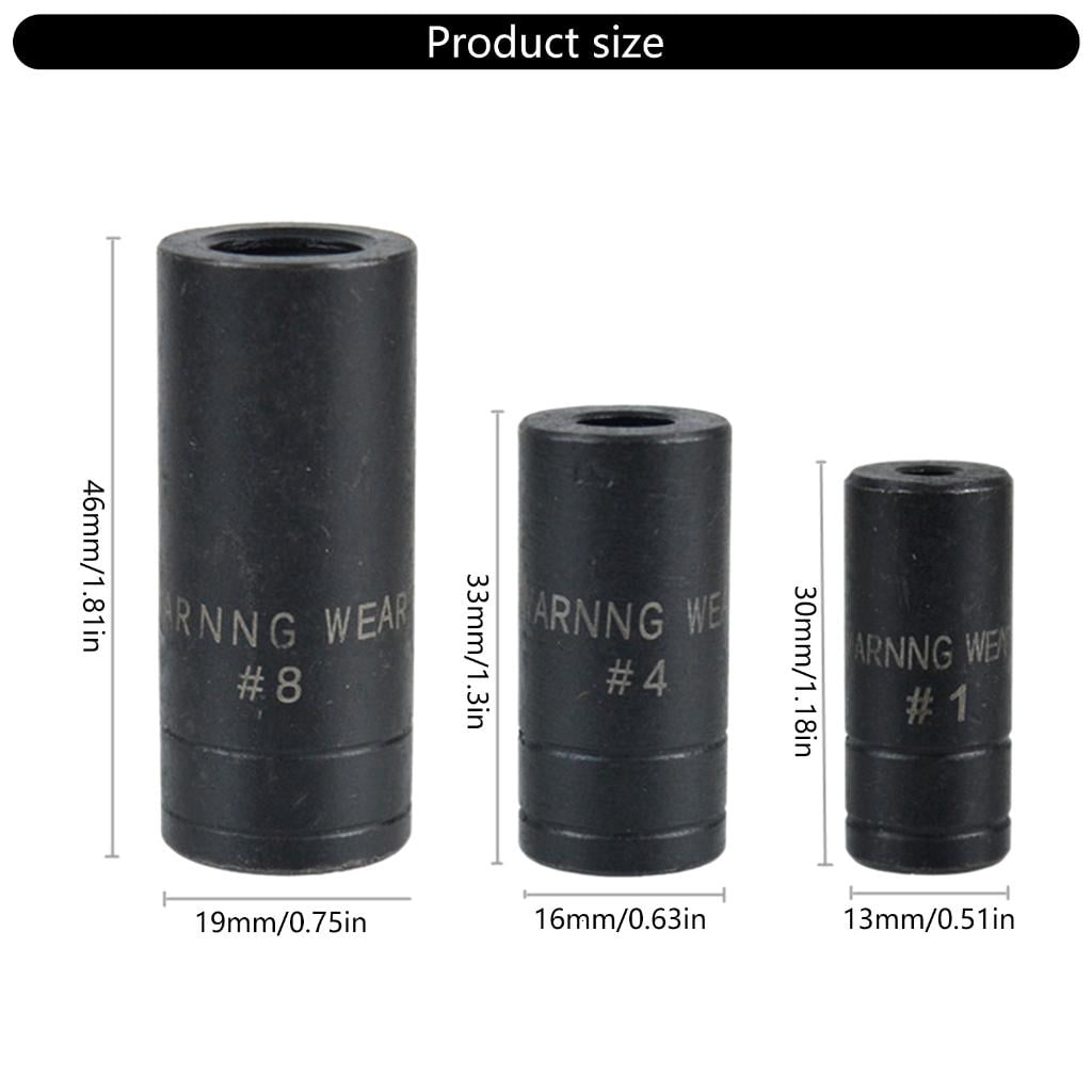 CEORPER 8Pcs Tap Socket Set Deep Impacts Socket Air Pneumatics Socket Wrench Head