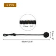 thumbnail image 2 of Uxcell 2Pcs Curtain Tiebacks Rope with Single Ball for Indoor/Outdoor Curtains, Black, 2 of 5
