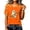 A235 Orange, variant on Yuncity Womens T Shirts Halloween Ghosts Graphic Print V Neck Tees Summer Fall Baseball Short Sleeve T-Shirts Casual Relaxed Fit Holiday Tops Size L