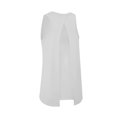 thumbnail image 3 of Running Tank Tops for Women Sleeveless Tank Tops for Women Open Back Basic Undershirt Yoga Shirts Athletic Running Plus Size Gym Clothes (White,XL), 3 of 4
