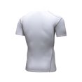 thumbnail image 2 of Doomiva Man's Short Sleeve Sun Protective Swimming Shirts Surf Dive Rashguard Top Workout T Shirts White L, 2 of 4