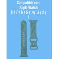 thumbnail image 5 of Teknet Correa Silicon Floral para Apple Watch 8 7 6 5 4 3 2 1, 5 of 5