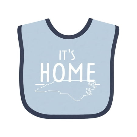 

Inktastic It s Home- State of North Carolina Outline Gift Baby Boy or Baby Girl Bib