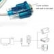 thumbnail image 3 of Inteprter Convertidor de cable Conector de metal de alta velocidad y bajo voltaje Adaptadores de soporte de línea serie Computadora PC Laptop Juegos de teclado y mouse para computadora, 3 of 6