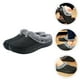 thumbnail image 4 of GOOHOCHY 1 par de pantuflas cálidas y esponjosas de invierno para hombre (negras), 4 of 8