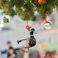 thumbnail image 6 of Clearance! Hunting Animal Pendant Mallard Pendant Christmas Pendant Christmas Tree Decoration Car Interior Pendant Decoration 3.9*3.9*0.4 in Green, 6 of 7