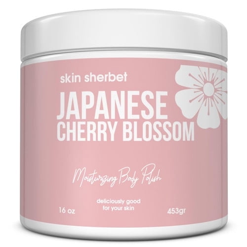 Midwest Sea Salt Company Japanese Cherry Blossom Body Polish Salt Scrub - 16oz