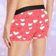 thumbnail image 4 of UVEASISHA Valentines Day Mens Underwear Elastic Waist Cozy Soft Boxer Briefs Spring Fashion Lover Heart Graphic Boxers Gift for Husband Multicolor M, 4 of 9