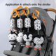 thumbnail image 4 of Sonajero colgante de peluche para bebés, negro y blanco, de 3 a 12 meses, 4 of 4