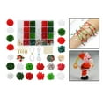 thumbnail image 4 of Kit de cuentas navideñas con cordón elástico, anillas y cuentas de cristal irregulares a granel Serie 1, 4 of 9