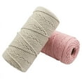 thumbnail image 2 of Christmas Cord/ 3mm 100m 3 Ply Coloured Macrame Cord/ Macrame Cord/Triple Strand Twisted Soft Cotton Rope/100% Cotton/DIY Macram, 2 of 7
