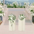 thumbnail image 6 of LOYALHEARTDY 2 Pcs Wedding Centerpieces Cardboard Vases 60cm Tall Flower Stand Floor Column Vase Display Rack Party Decoration, 6 of 10