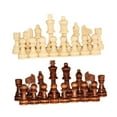 thumbnail image 3 of 32 piezas Piezas de ajedrez de madera Figuras de ajedrez, 1-2 Jugadores Torneo Apriete de ajedrez de madera Aprendedor de ajedrez empeño para el juego, 3 of 9