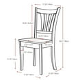 thumbnail image 3 of Atlin Designs 5 Piece Extendable Oval Dining Set in White Wood, 3 of 14