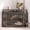Gray, variant on Haverchair 48" Corner Cat Cage Furniture, Multi‑Functional Cat Litter Box Enclosure with Acrylic Front Door, Side Cat Access Holes, Platform & Climbing Ladder, Space‑Saving Indoor Cat House Cabinet