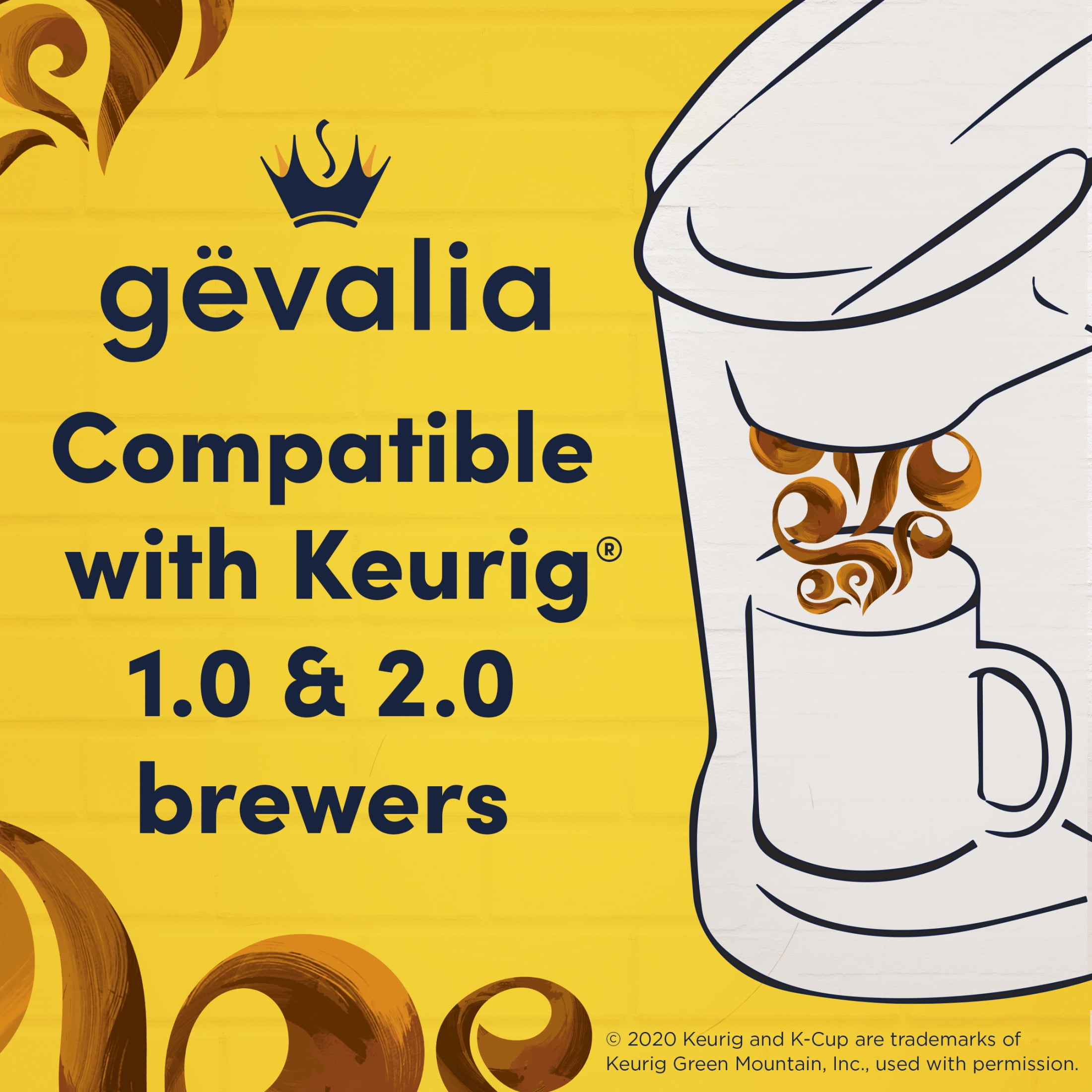Gevalia Frothy 2-Step Caramel Macchiato Espresso K-Cup® Coffee Pods & Froth Packets Kit, 6 ct Box