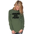 thumbnail image 4 of Ground Pound Muay Thai Fighter Long Sleeve TShirt Men Women Brisco Brands M, 4 of 6