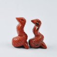 thumbnail image 1 of CUITING Statue de Serpent Reiki Miniature Sculptée en Cristal de Quartz Naturel - Quartz Rose, 1 of 6
