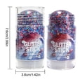 thumbnail image 7 of Homellea Red White Blue Glitter Stick Body Glitter for Women, Patriotic Hair Face Body Glitter Stick for Independence Day, USA Face Glitter Stick with Star Shaped Plastic Sheet for Memorial Day, 7 of 7