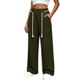 thumbnail image 2 of Womens Joggers Womens Jogging Pants Casual Sweatpants With Pocket Elastic Waist Pants for Workout Running Army Green Xl, 2 of 8