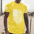 thumbnail image 2 of Baqcunre Mens Shirts,Mens Independence Day Flag Casual Soft And Comfortable Small Printed Cotton T Shirt With Rund Neck And Short Sleeves,Going Out Tops Graphic Tees Men T Shirts for Man Yellow XL, 2 of 5