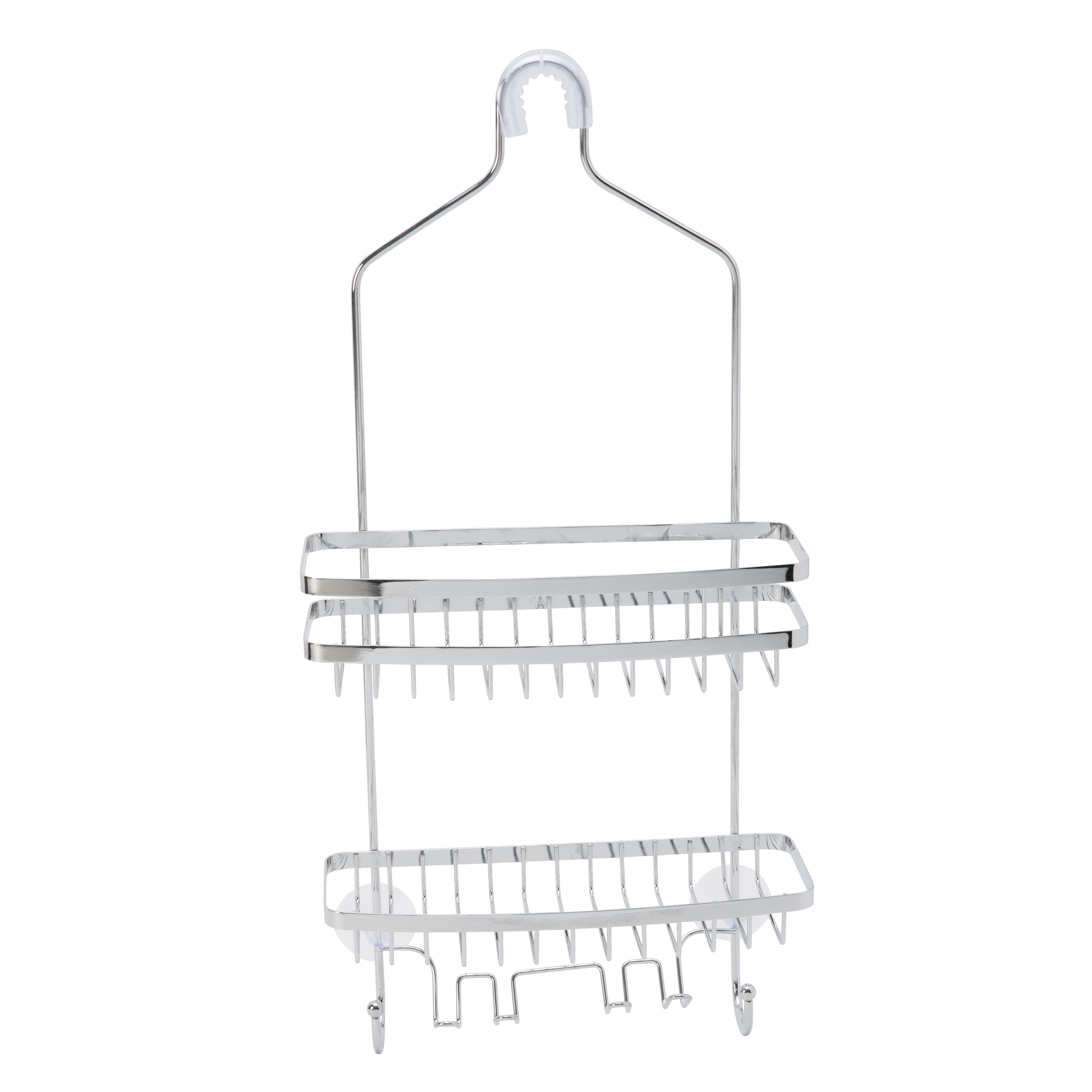 Bath Bliss Venice 2 Shelf Metal Shower Caddy, Chrome