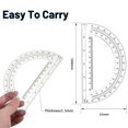 thumbnail image 2 of Youkk 10pieces Durable Protractor With Clear Scale Tear-resistant And Wear-resistant For Long-lasting, 2 of 6