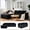 Black, variant on Frxeyaliz 100" Corduroy Modular Sectional Sofa, Boneless L-Shape Couch with Deep Seats, No Assembly Required for Living Room, White